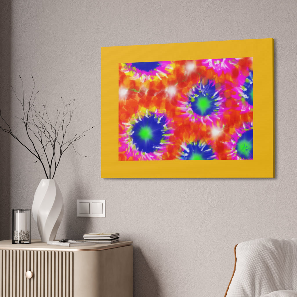 Tie-Dye Burst Canvas Print — Vibrant Abstract Wall Art