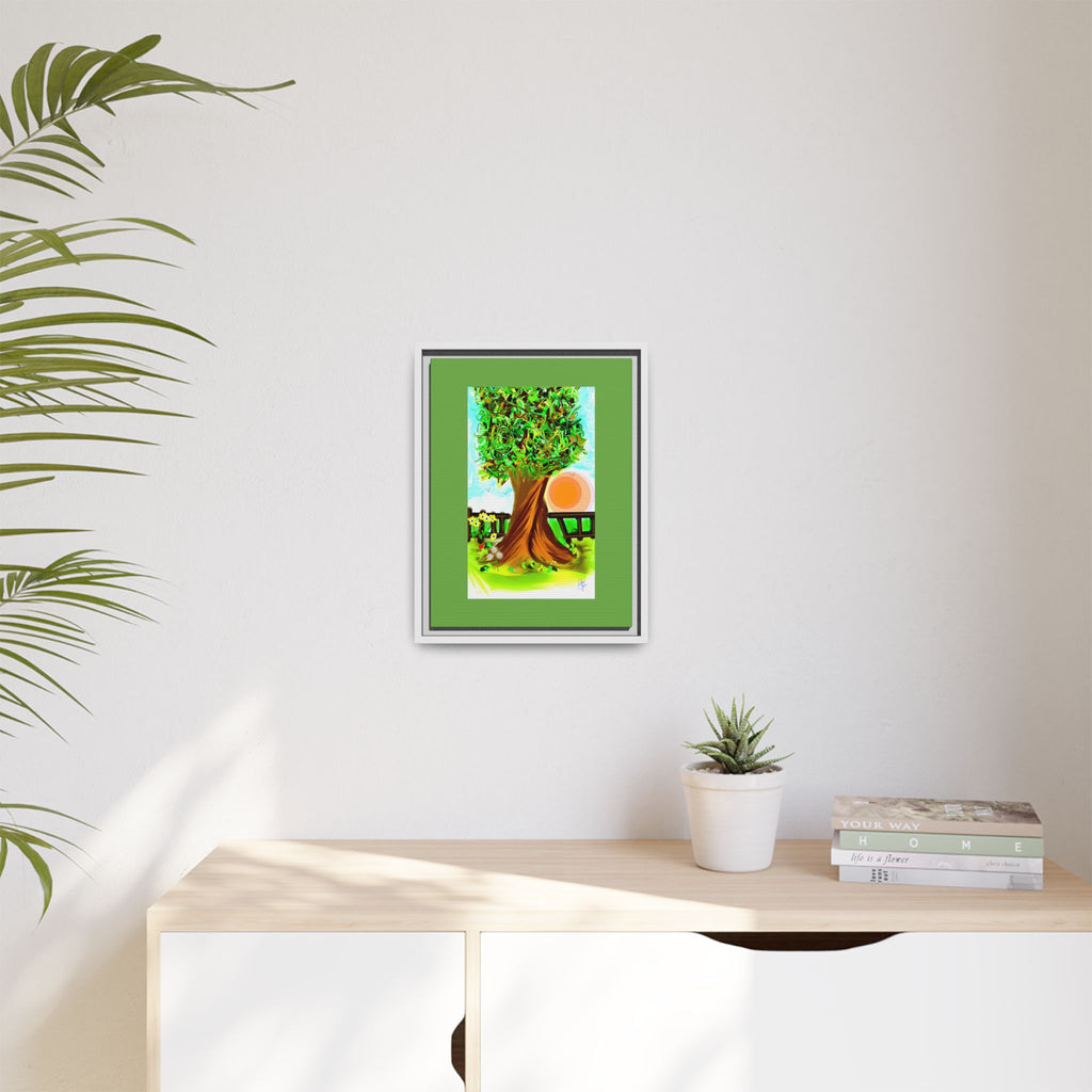 Kid's Favorite Tree Matte Canvas Print — Framed Multi-Color Wall Art