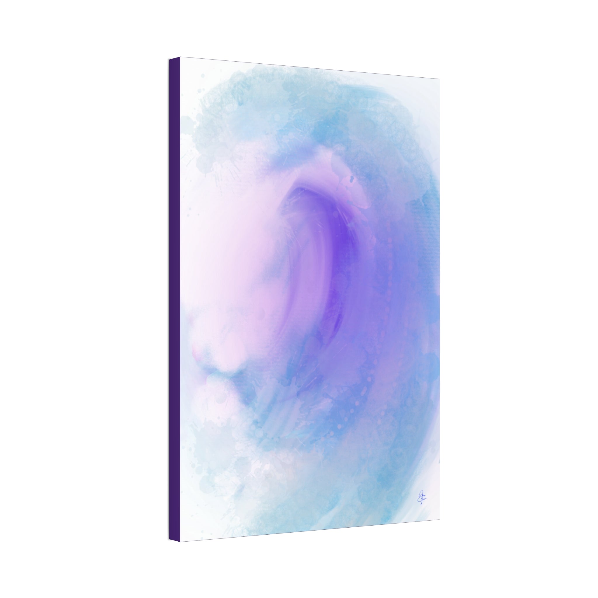 Abstract Lavender Wave Canvas Print — Stretched 1.5"