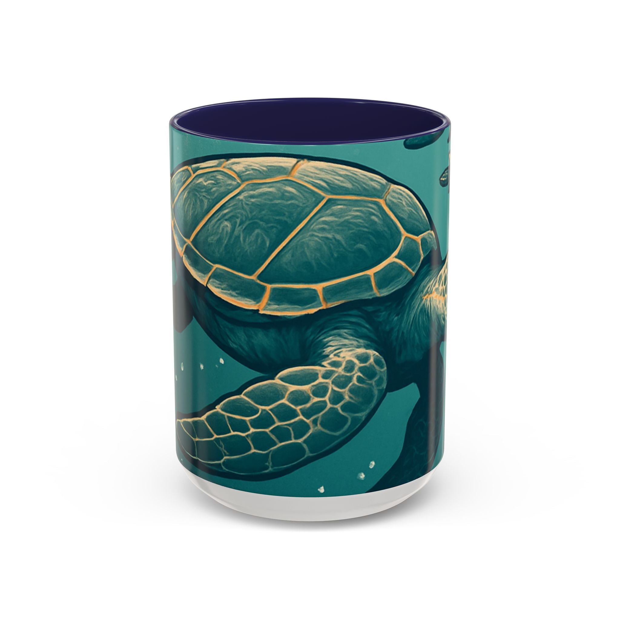 Tropical Turtle Accent Coffee Mug