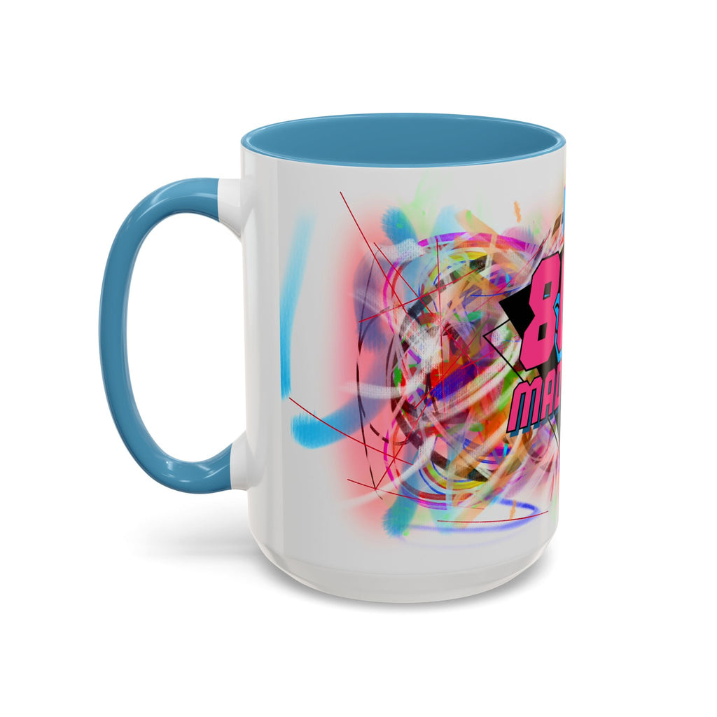 80's Made Me Retro Accent Coffee Mug — 11/15oz 80s Neon Vintage Gift