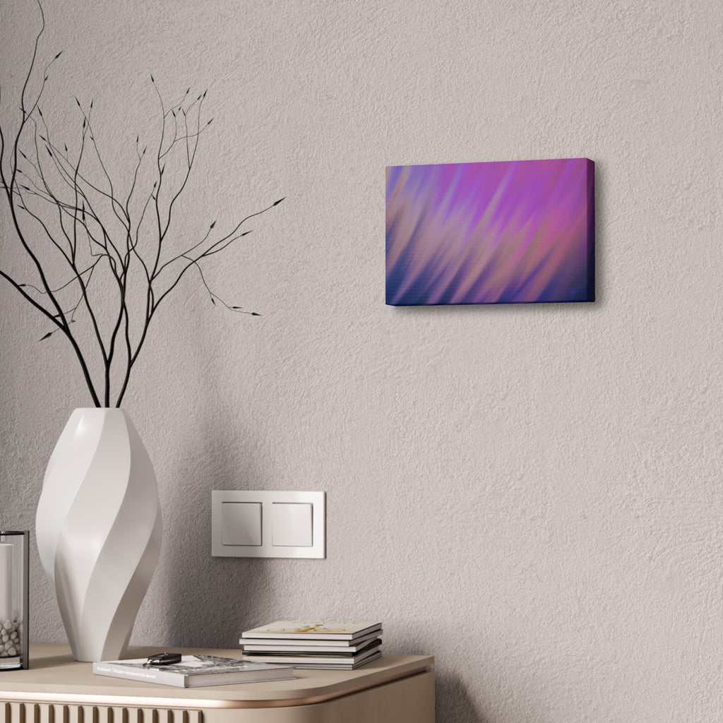 Abstract Purple Gradient Canvas Wall Art — Stretched 1.5"