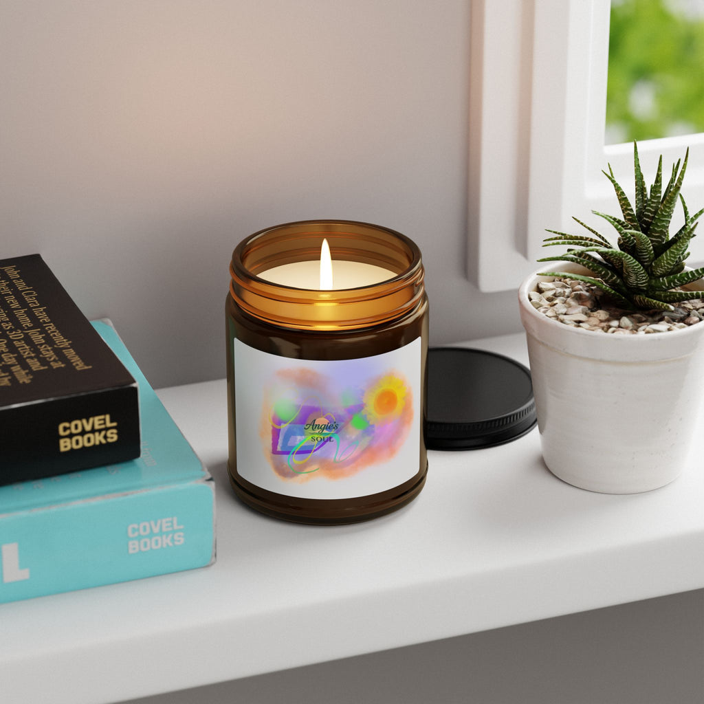 Amber Jar Soy Candle — Uplifting Floral & Citrus Scent (Multi-Size)