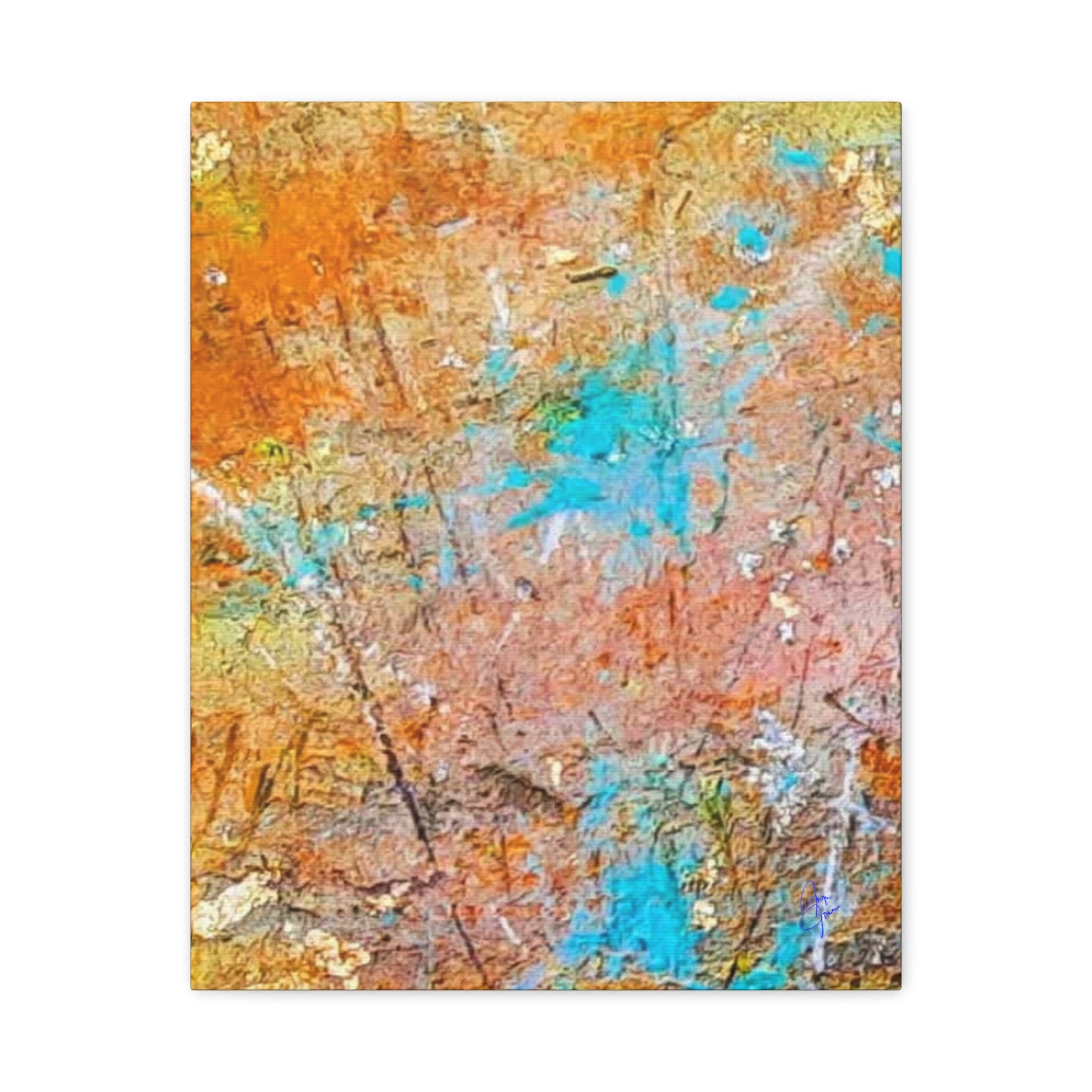 Matte Canvas Wall Art — 'Walk in the Woods' Abstract by Angie Jones (Stretched 1.25")