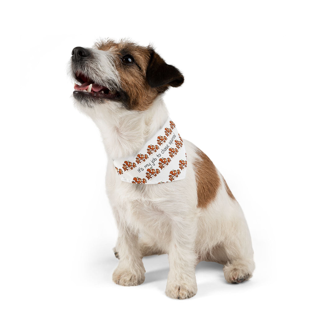 Dog Bandana Collar - What dog doesn't like to chase squirrels