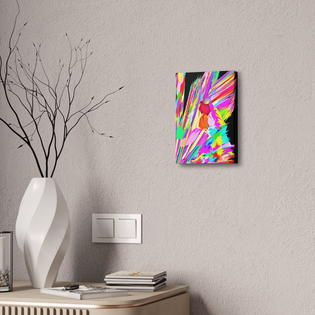Abstract Neon Burst Canvas Print — Vibrant Pop Art Wall Decor