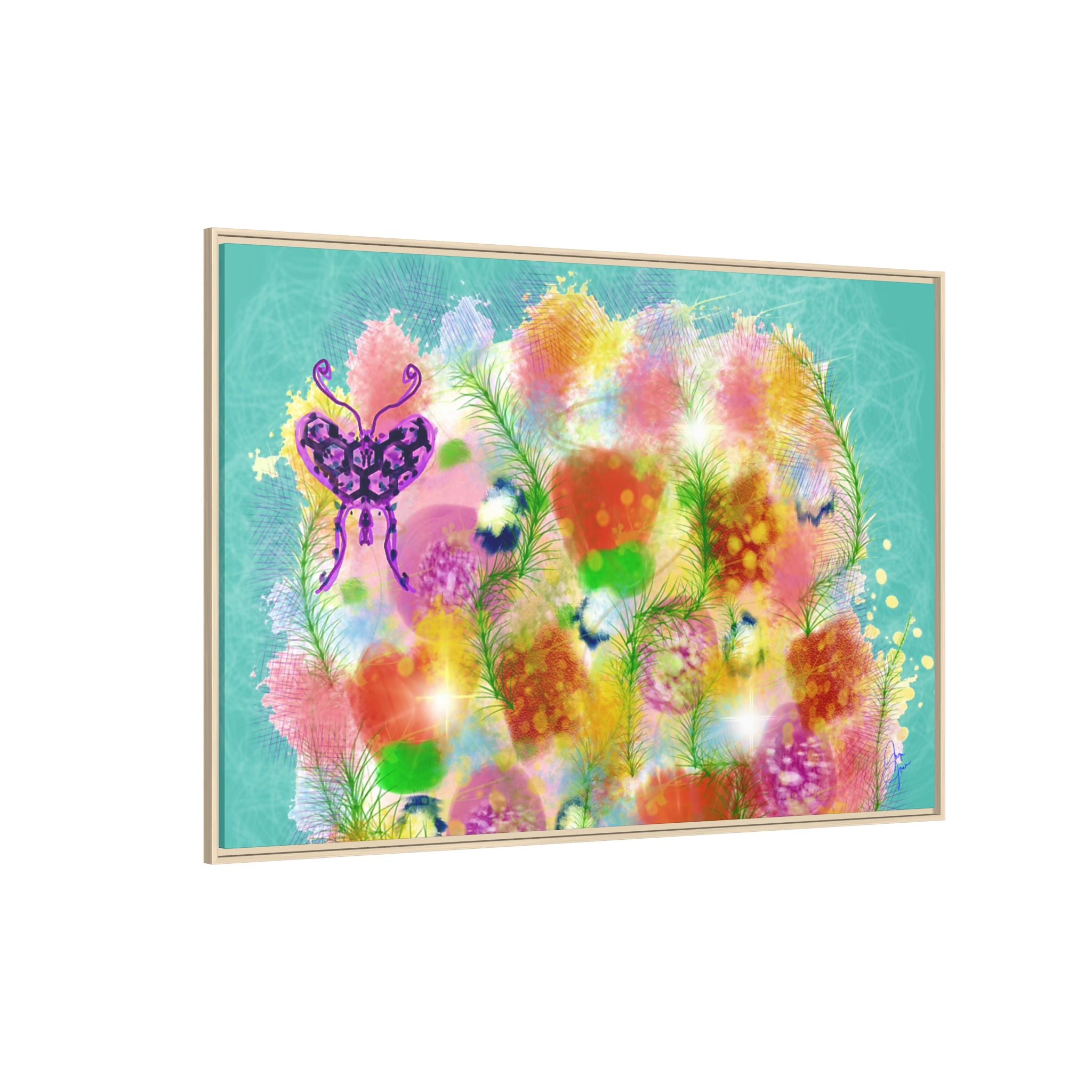 Matte Canvas, Framed (Multi-color)