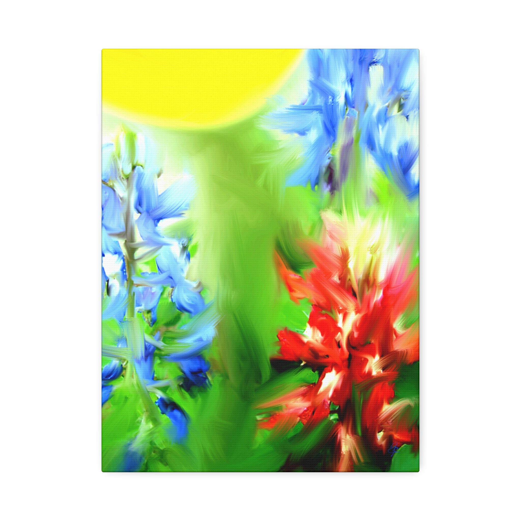 Texas Girl Bluebonnet Canvas