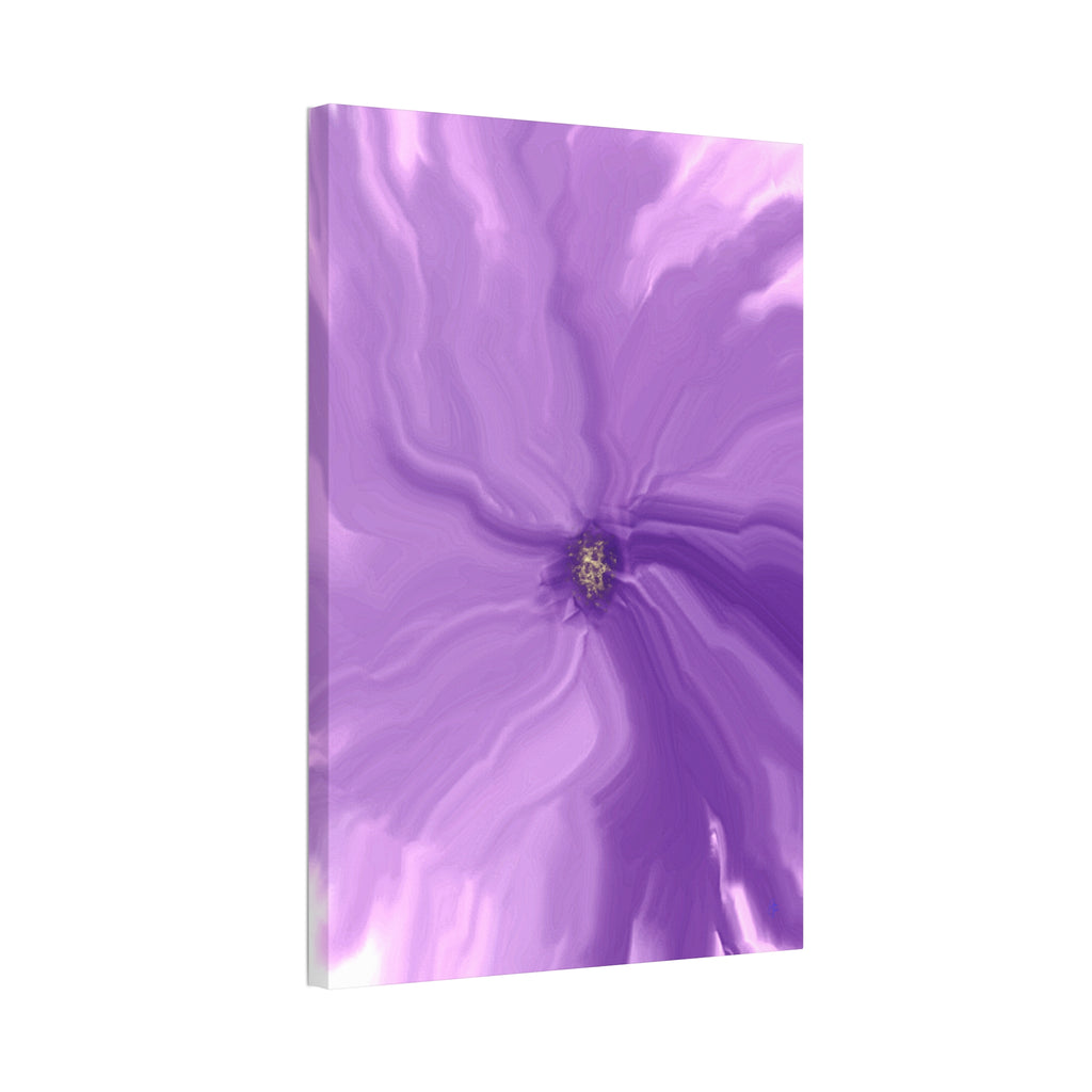 Abstract Purple Swirl Canvas Art – Stretched 1.5"