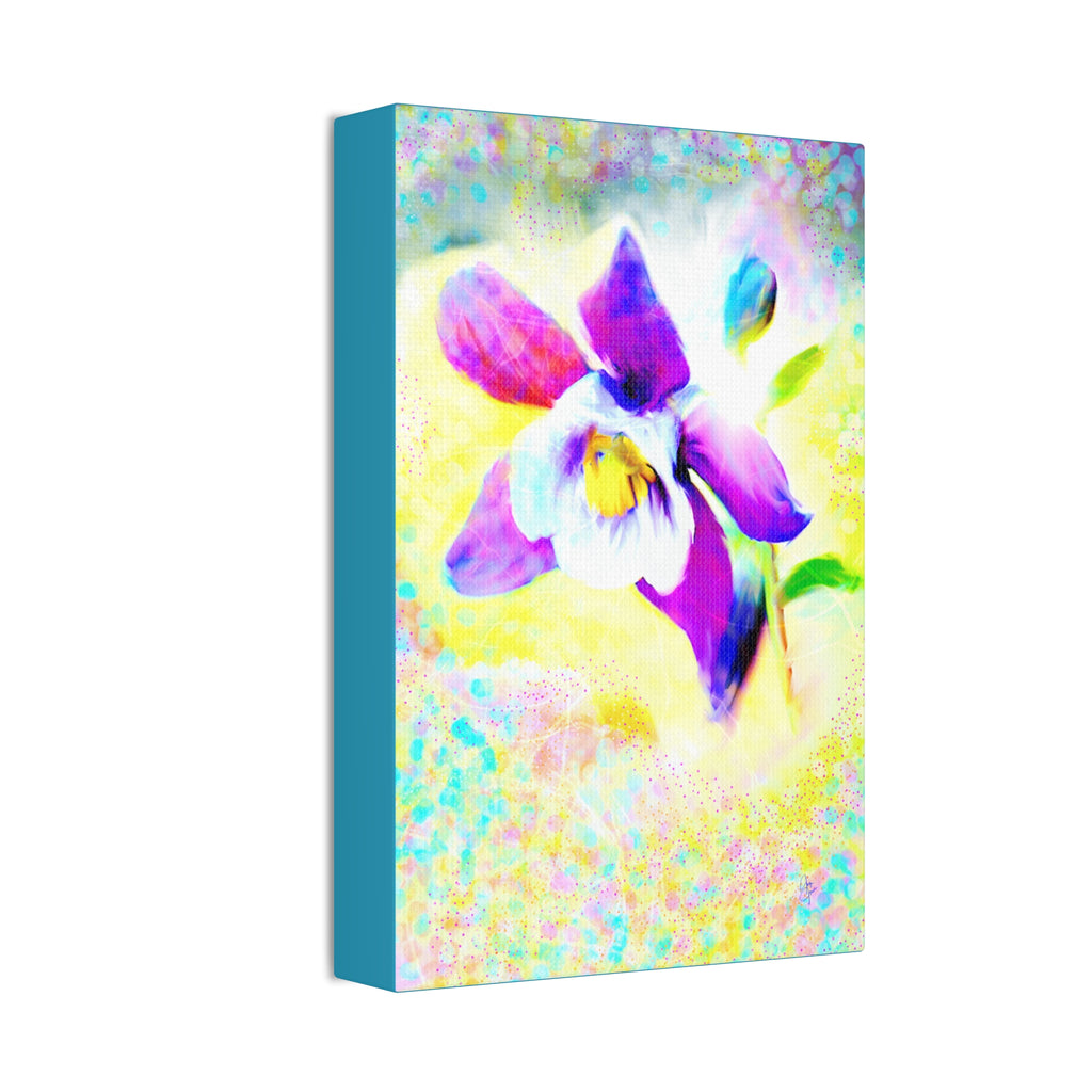 Purple Orchid Canvas Wall Art - Vibrant Floral Stretched Canvas