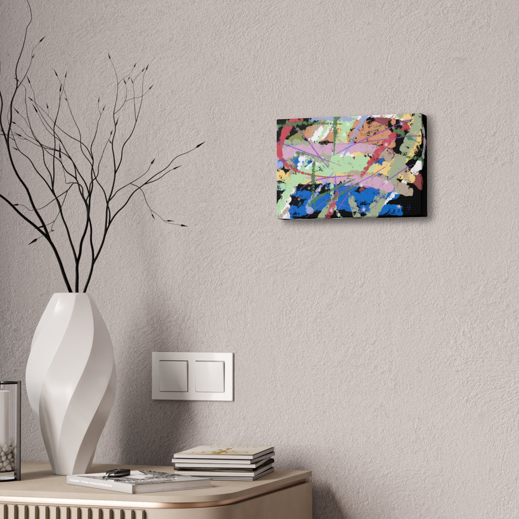 Abstract Color Splash Canvas Print — Vibrant Modern Wall Art (Stretched 1.5")