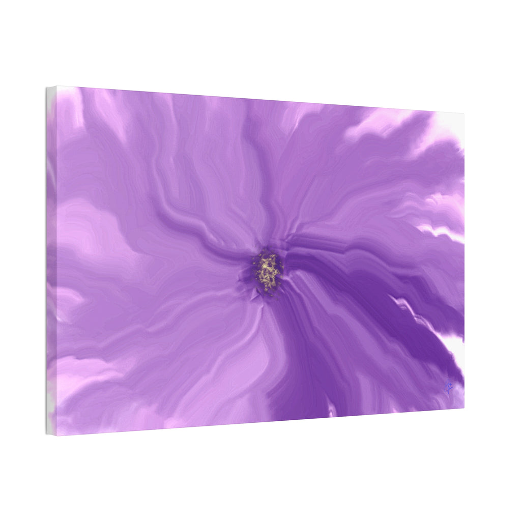 Abstract Purple Swirl Canvas Art – Stretched 1.5"