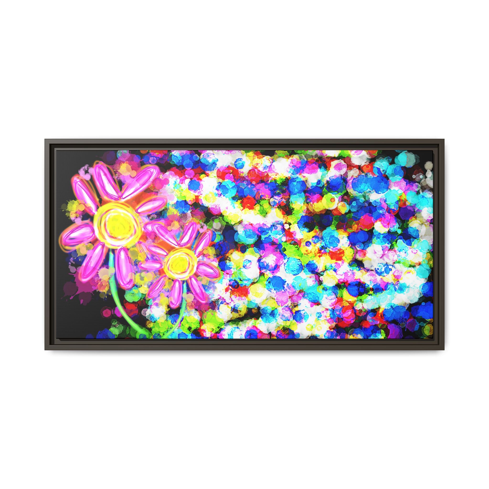 Playful Color Matte Canvas Framed Wall Art