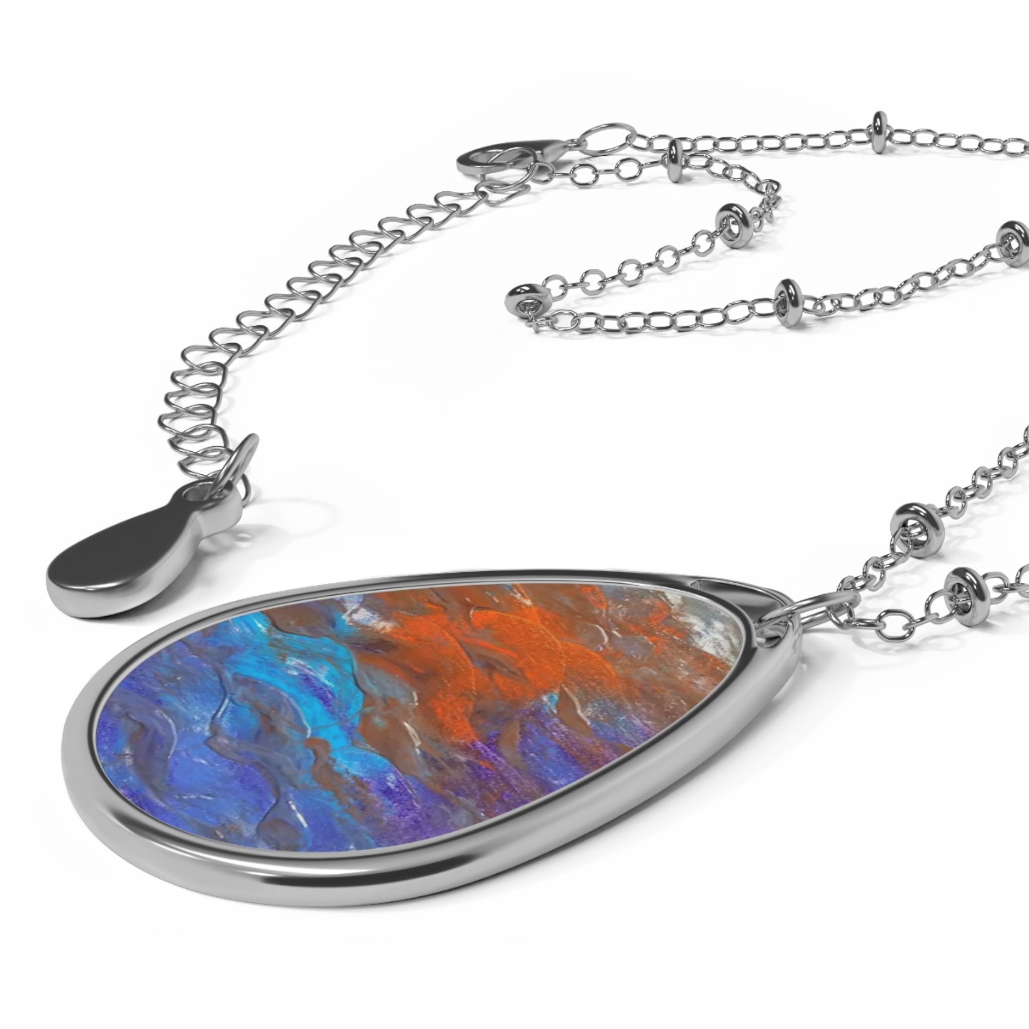 Sunset Oval Necklace — Sunset Jewelry Pendant