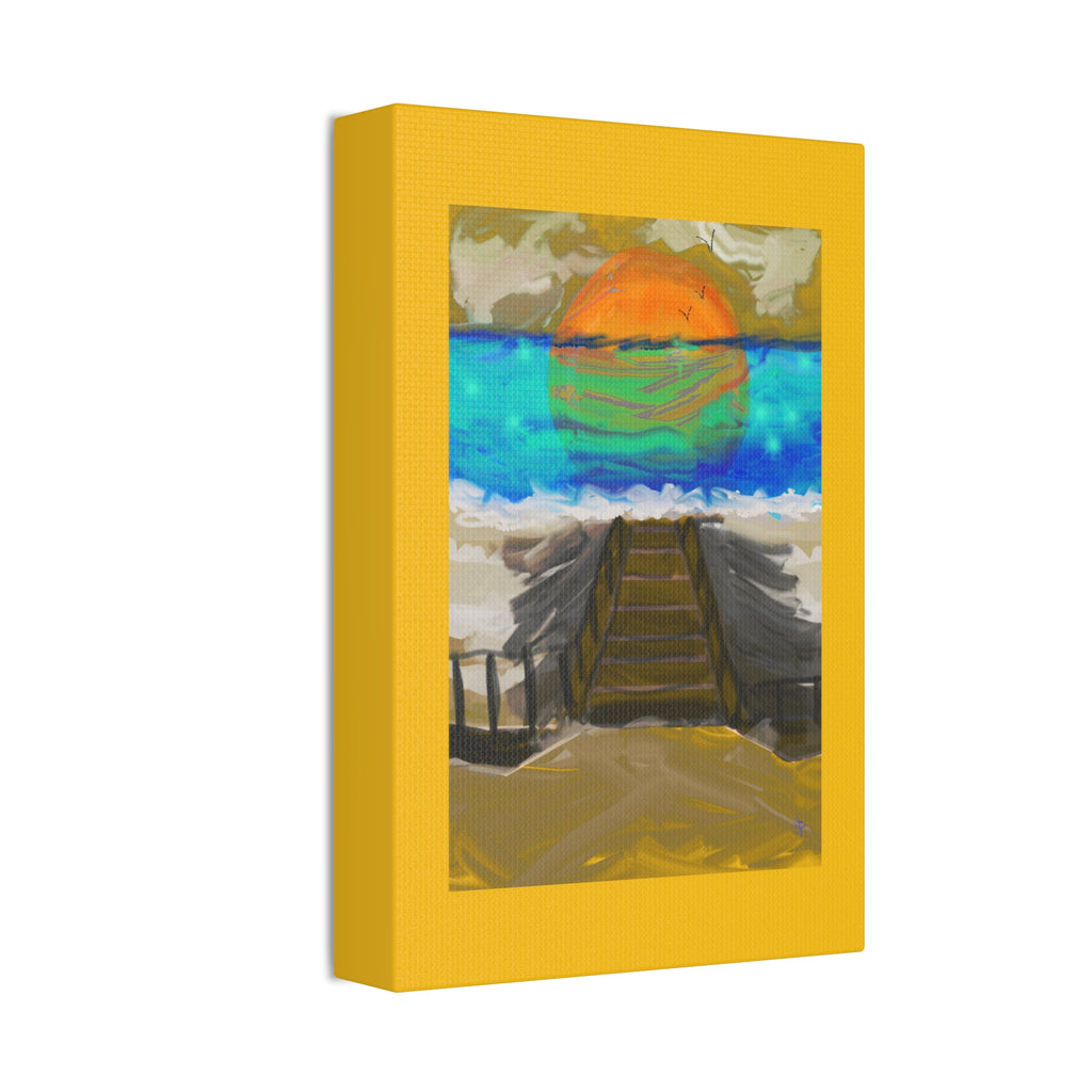 Sunset Beach Canvas Art – Stretched Wall Print