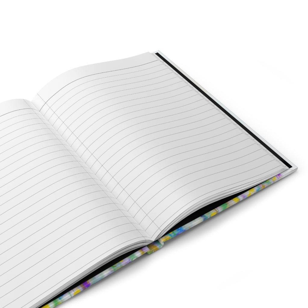 My Life Hardcover Journal — Colorful Abstract Floral Notebook for Reflection & Daily Writing
