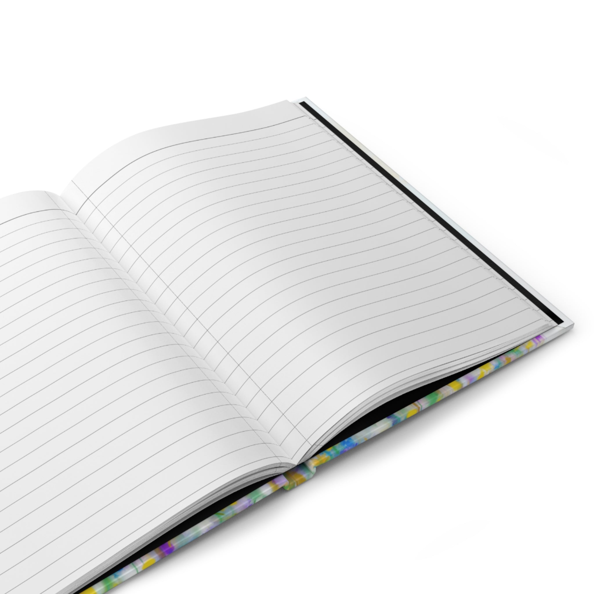 My Life Hardcover Journal — Colorful Abstract Floral Notebook for Reflection & Daily Writing