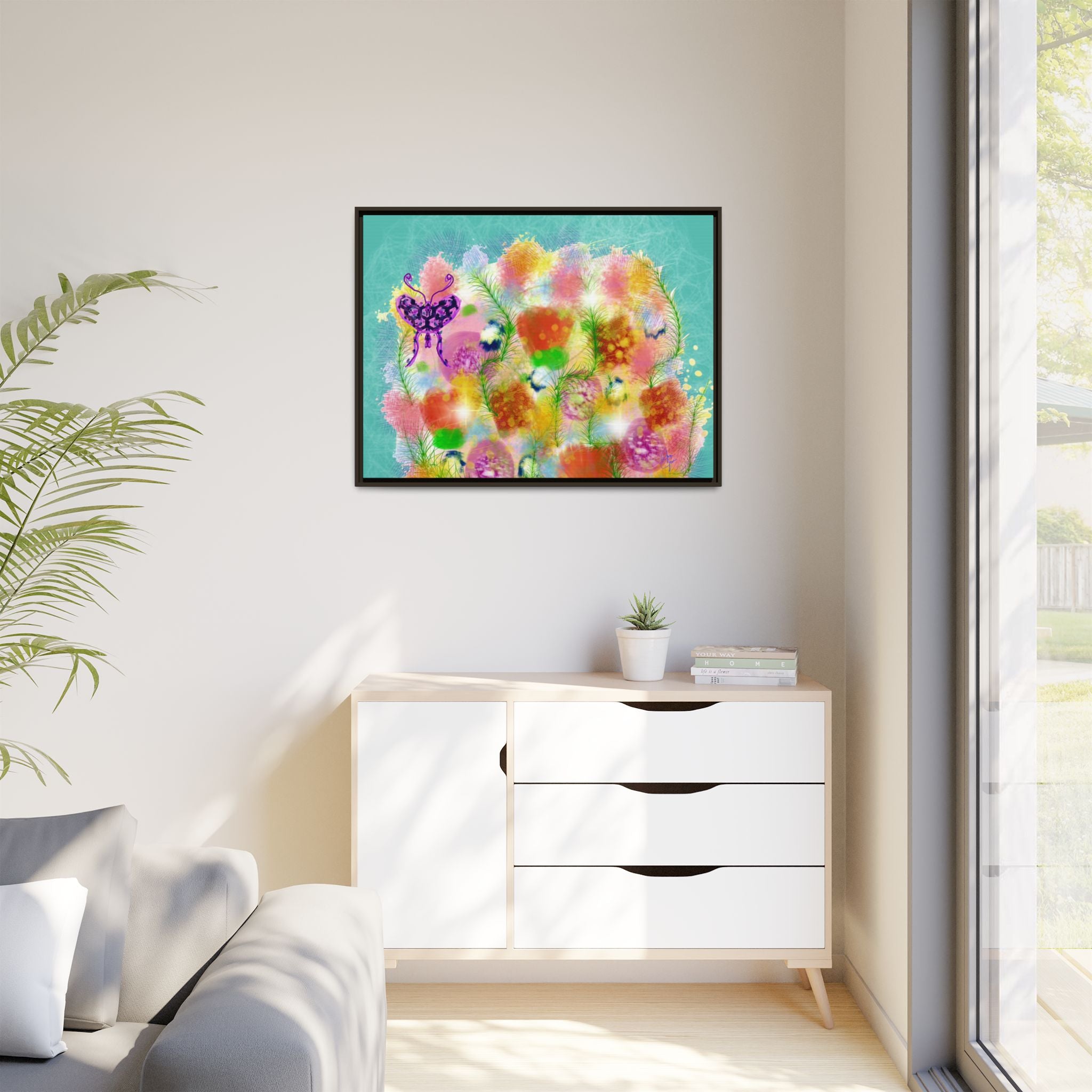 Matte Canvas, Framed (Multi-color)