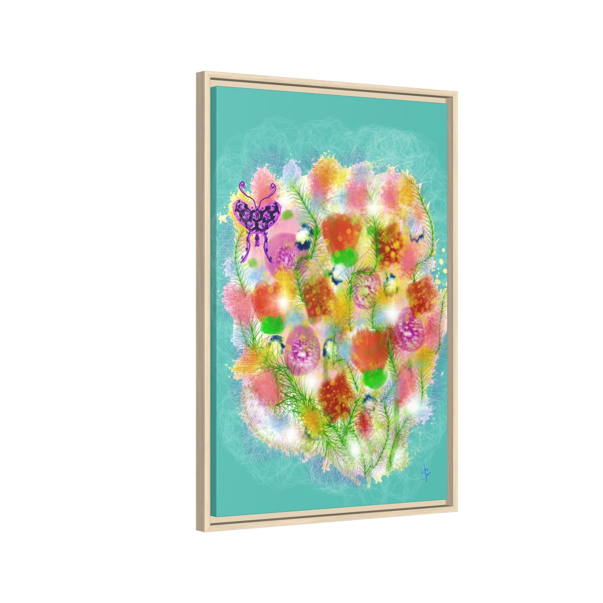 Matte Canvas, Framed (Multi-color)