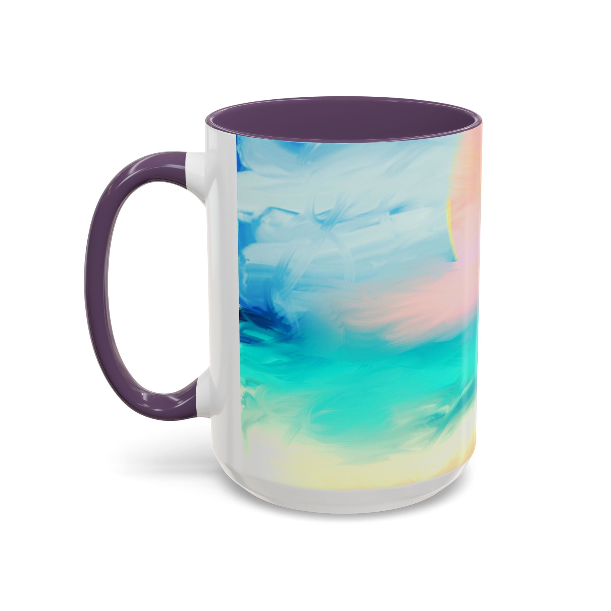 Beach Sunrise Accent Coffee Mug — Tropical Ocean Scene 11/15oz