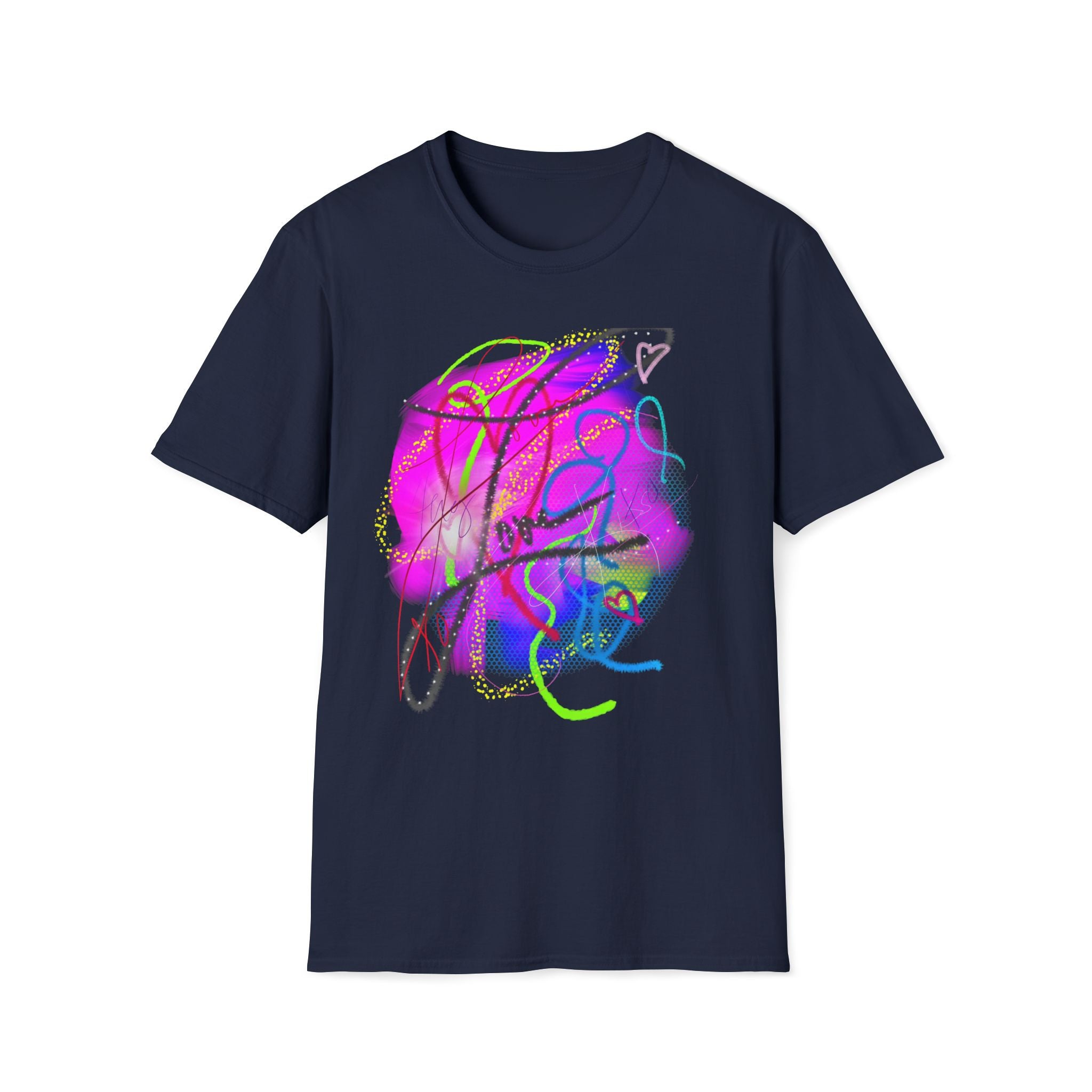 Abstract Neon Love T-Shirt — Colorful Graffiti Art Tee