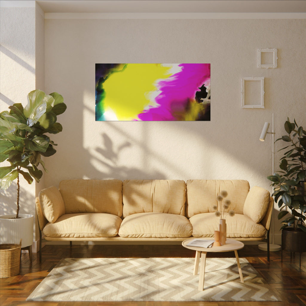 Abstract Color Splash Matte Canvas Wall Art