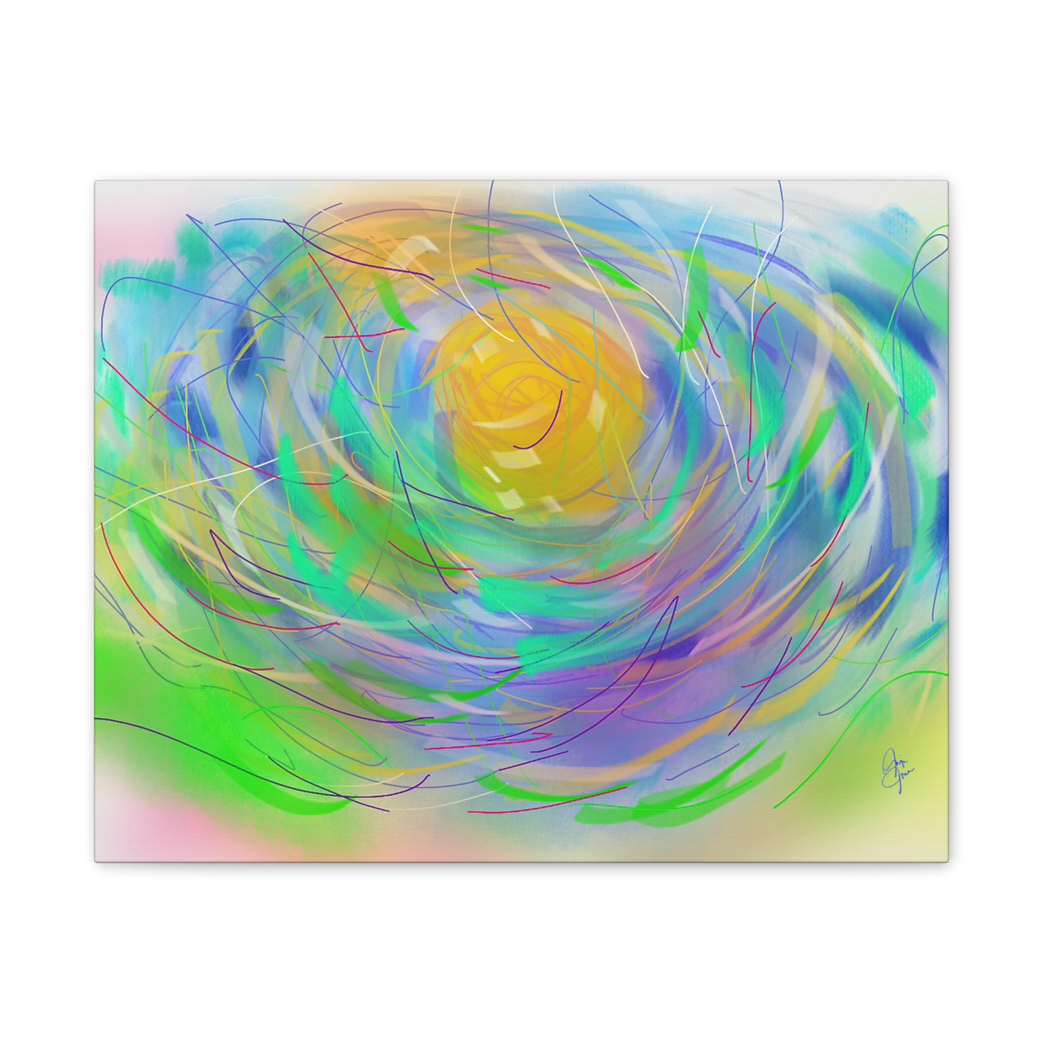 Abstract Floral Canvas