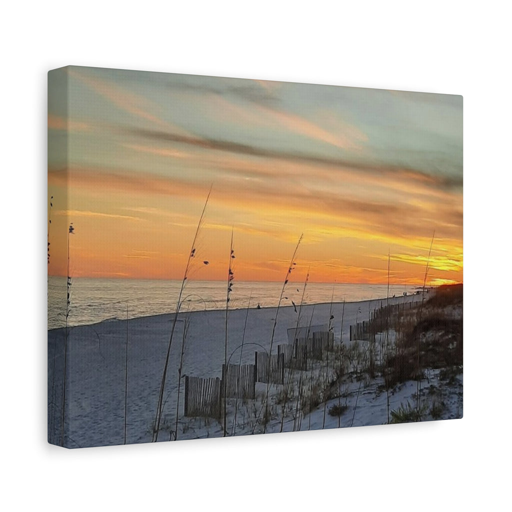Sunset Beach Matte Canvas Art - Stretched Wall Decor