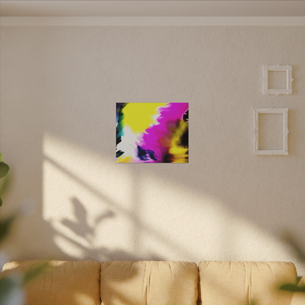 Abstract Color Splash Matte Canvas Wall Art