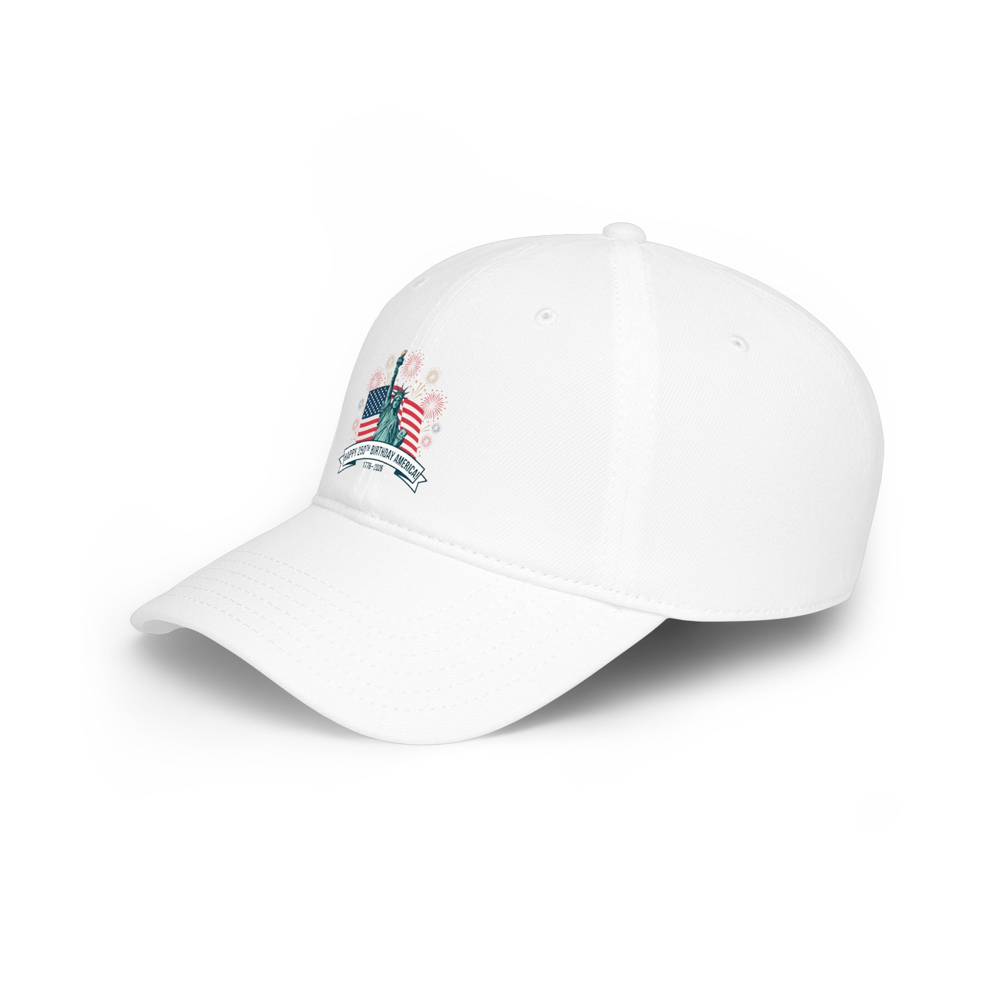 Statue of Liberty Floral Cap — 'Land of the Free' Low Profile Baseball Hat