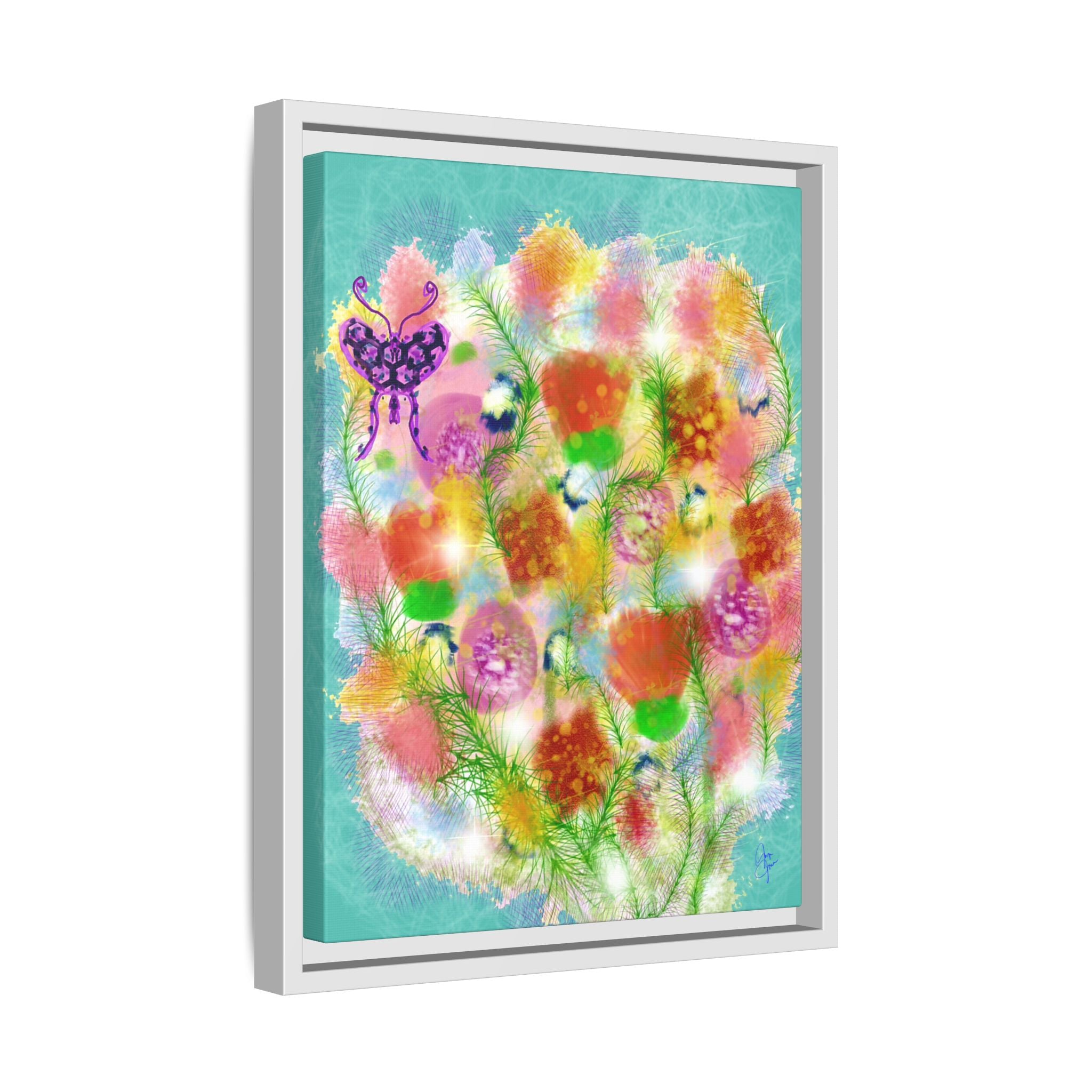 Matte Canvas, Framed (Multi-color)