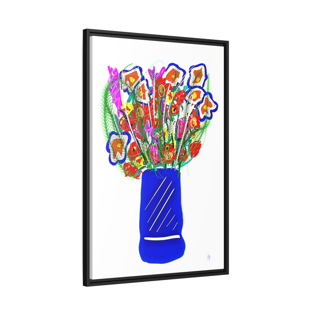 Floral Bouquet Matte Canvas Print — Framed Wall Art