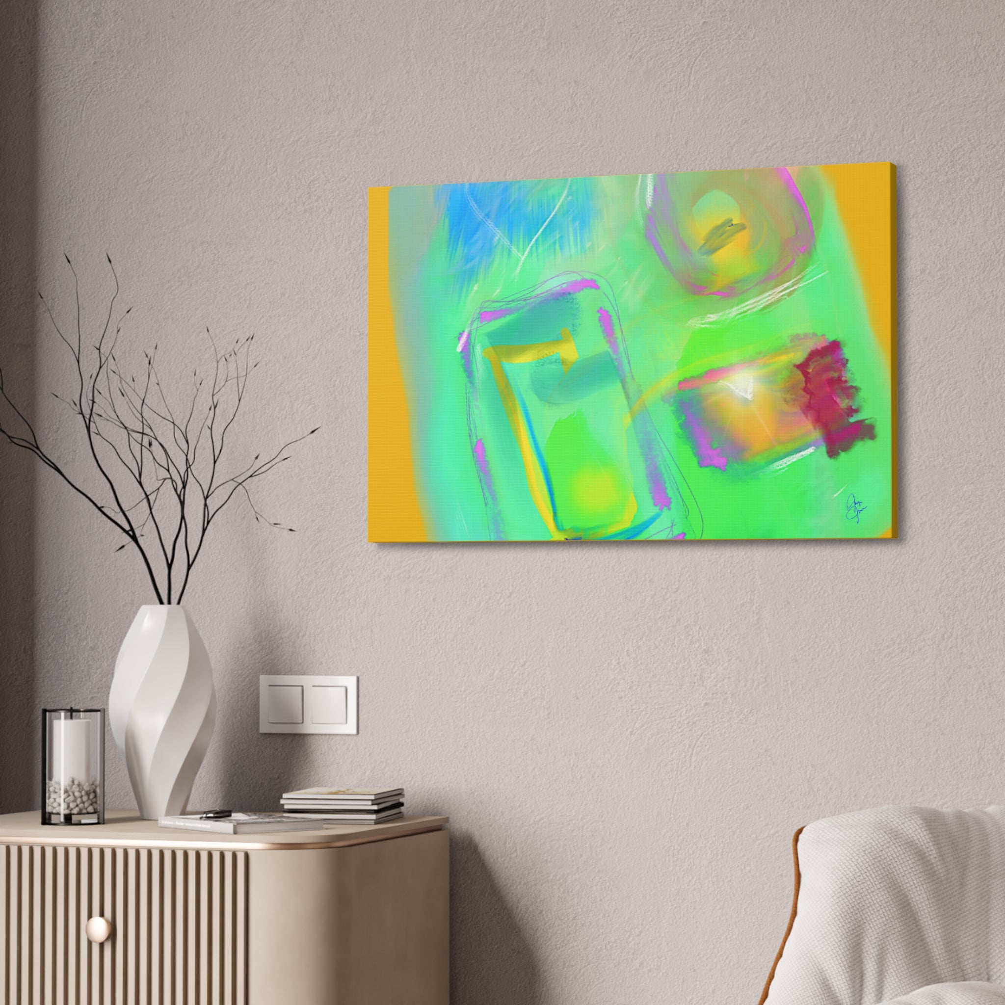 Inspirational Wall Canvas — “Love Is Sometimes Difficult to Recognize”