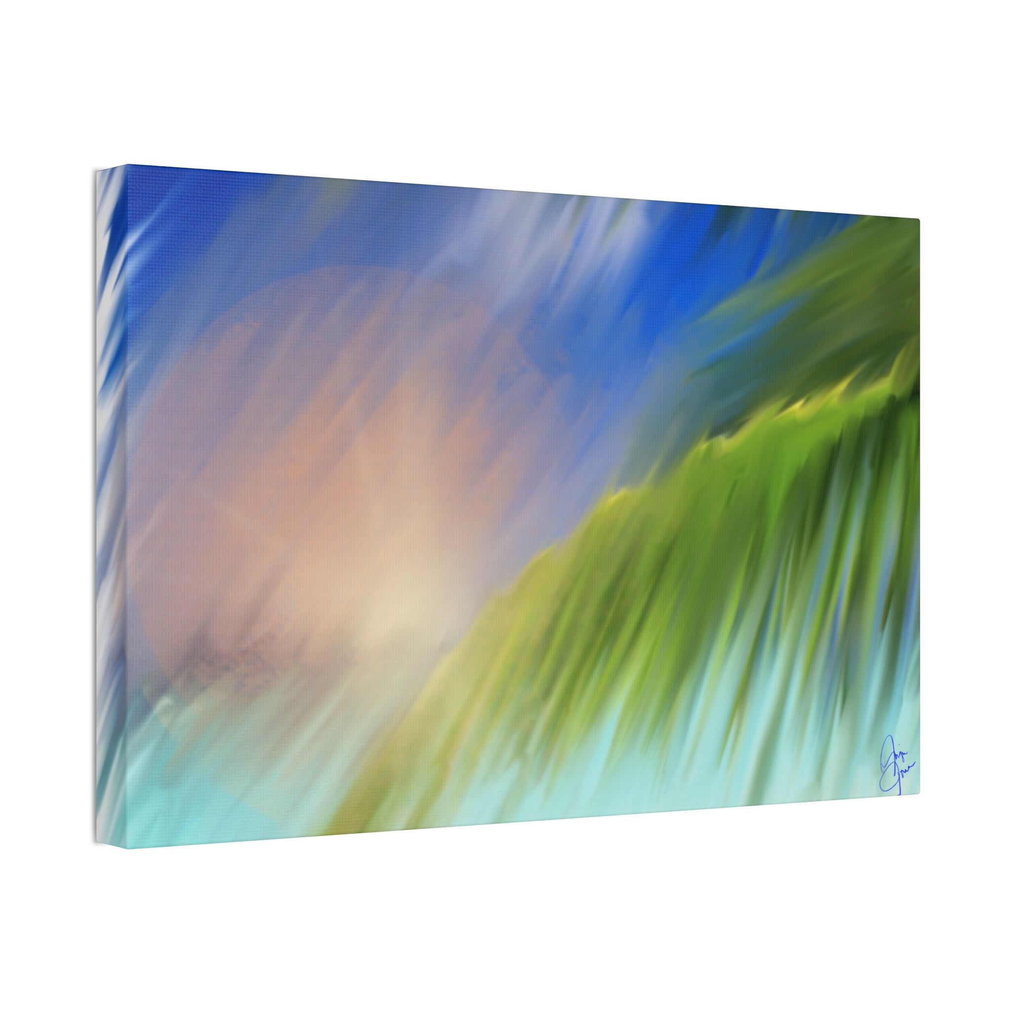 Abstract Seascape Canvas