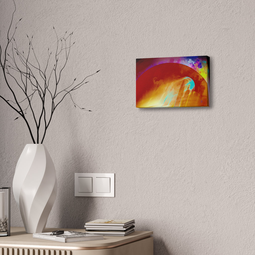 Abstract Solar Burst Canvas Print — Vibrant Colorful Wall Art