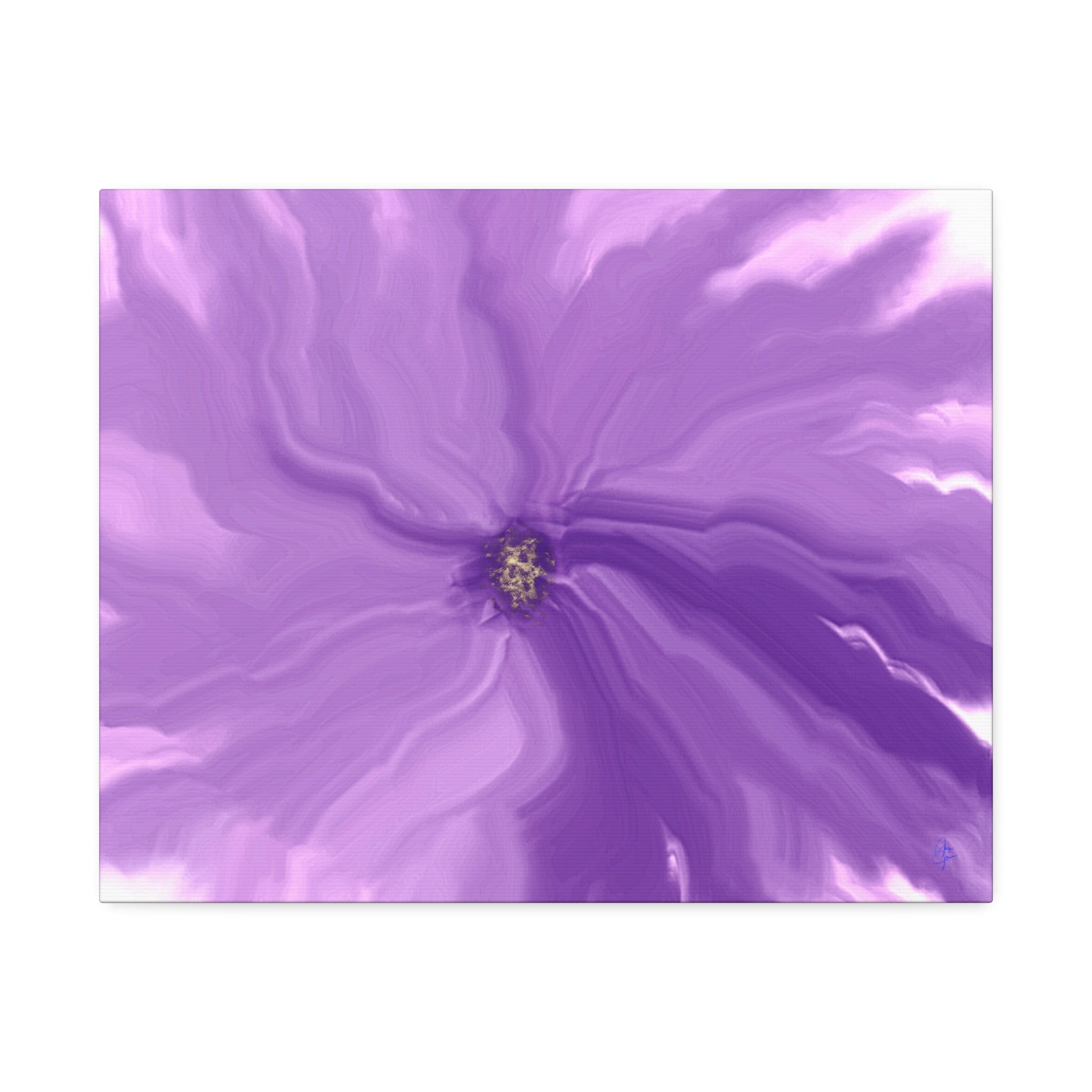 Abstract Purple Swirl Canvas Art – Stretched 1.5"