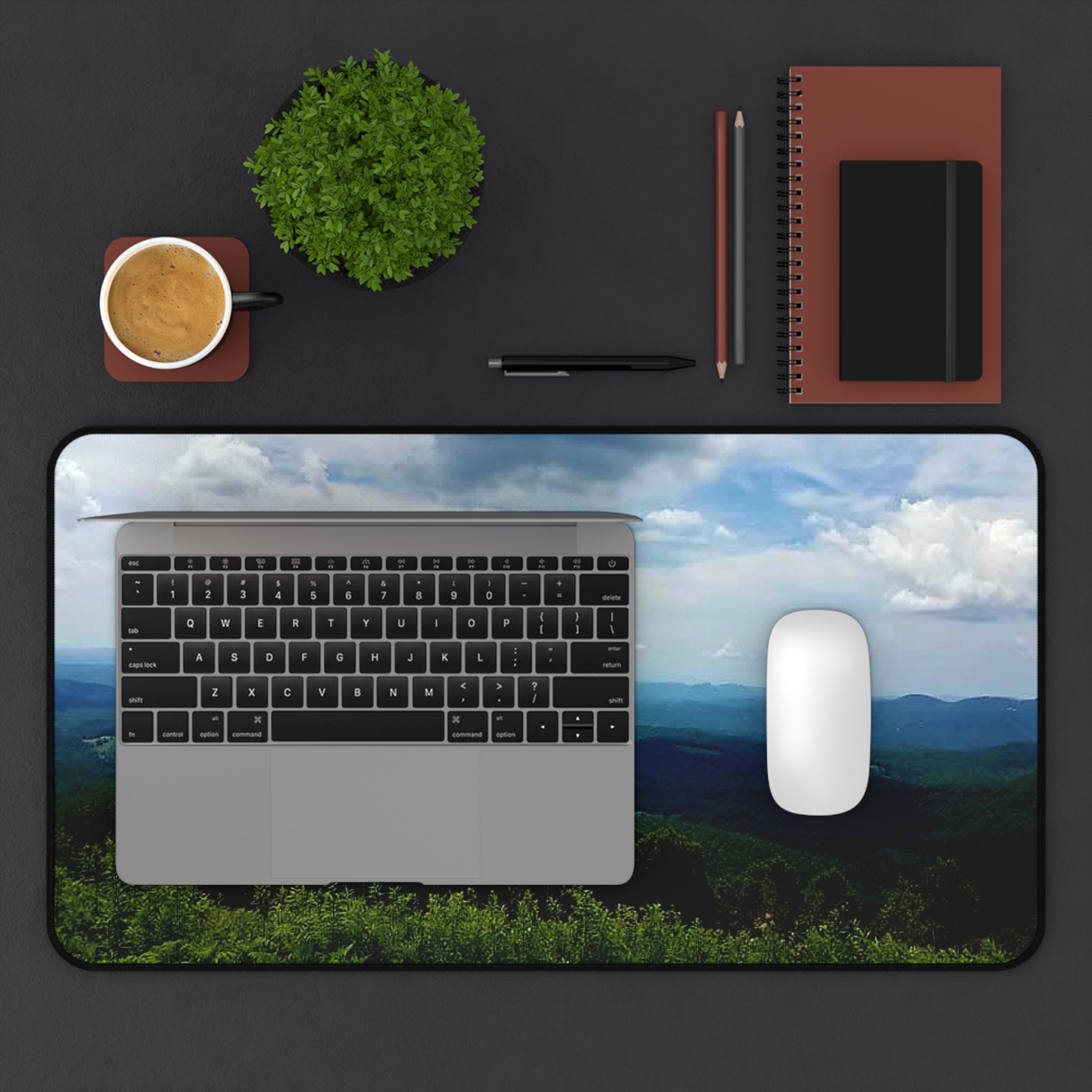 Mountain Vista Desk Mat — Scenic Blue Ridge Landscape Mouse Pad