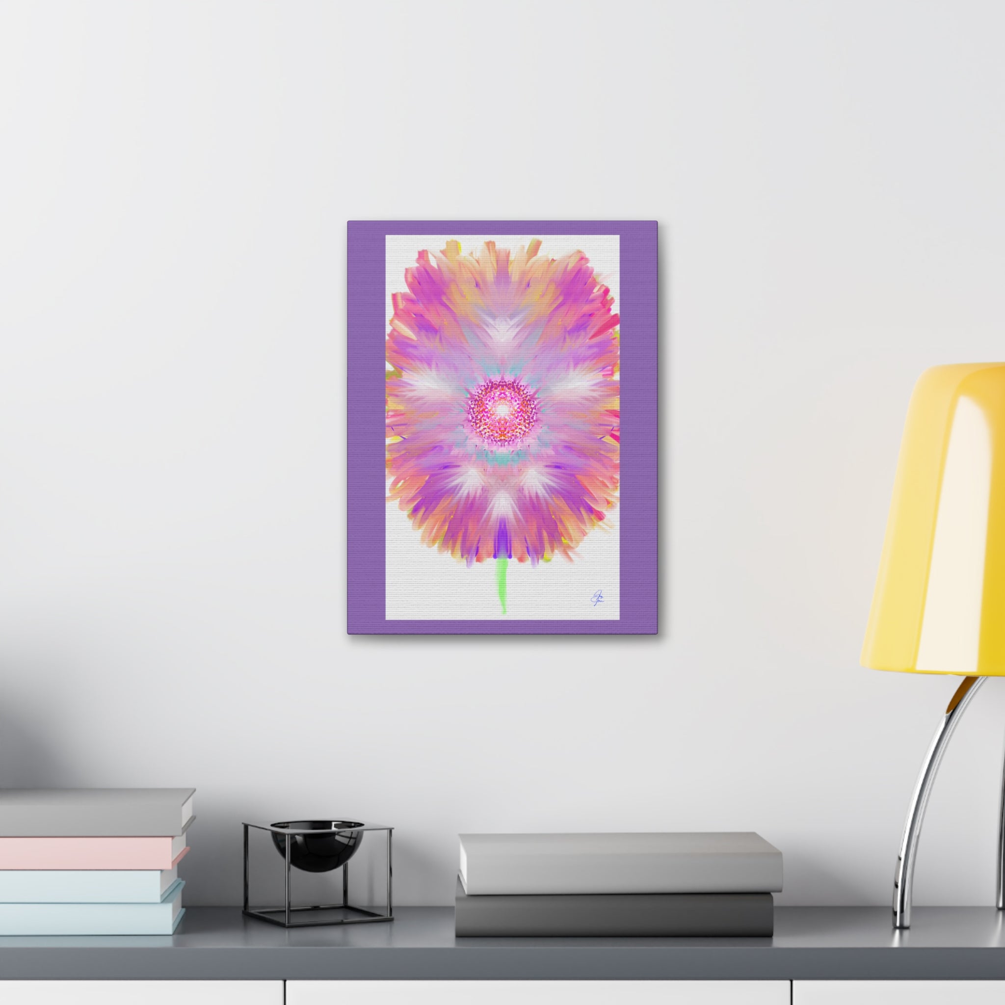 Pink Mandala Abstract Canvas - Stretched 1.5" Wall Art