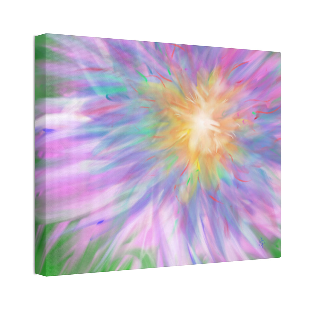 Vibrant Lilypad Stretched Canvas Wall Art