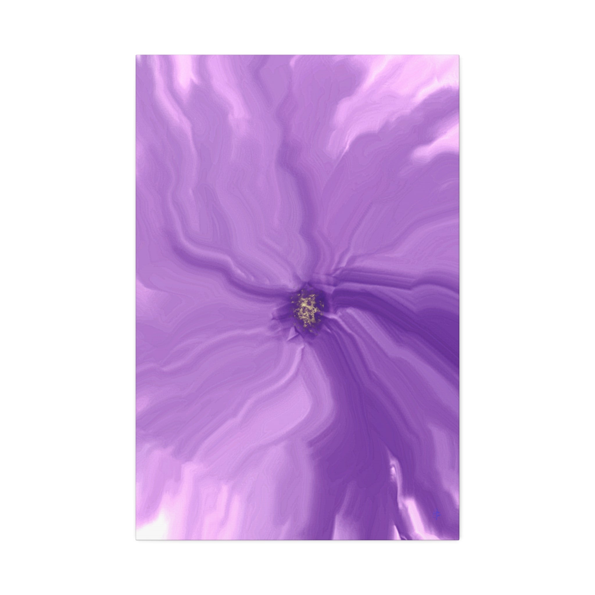 Abstract Purple Swirl Canvas Art – Stretched 1.5"