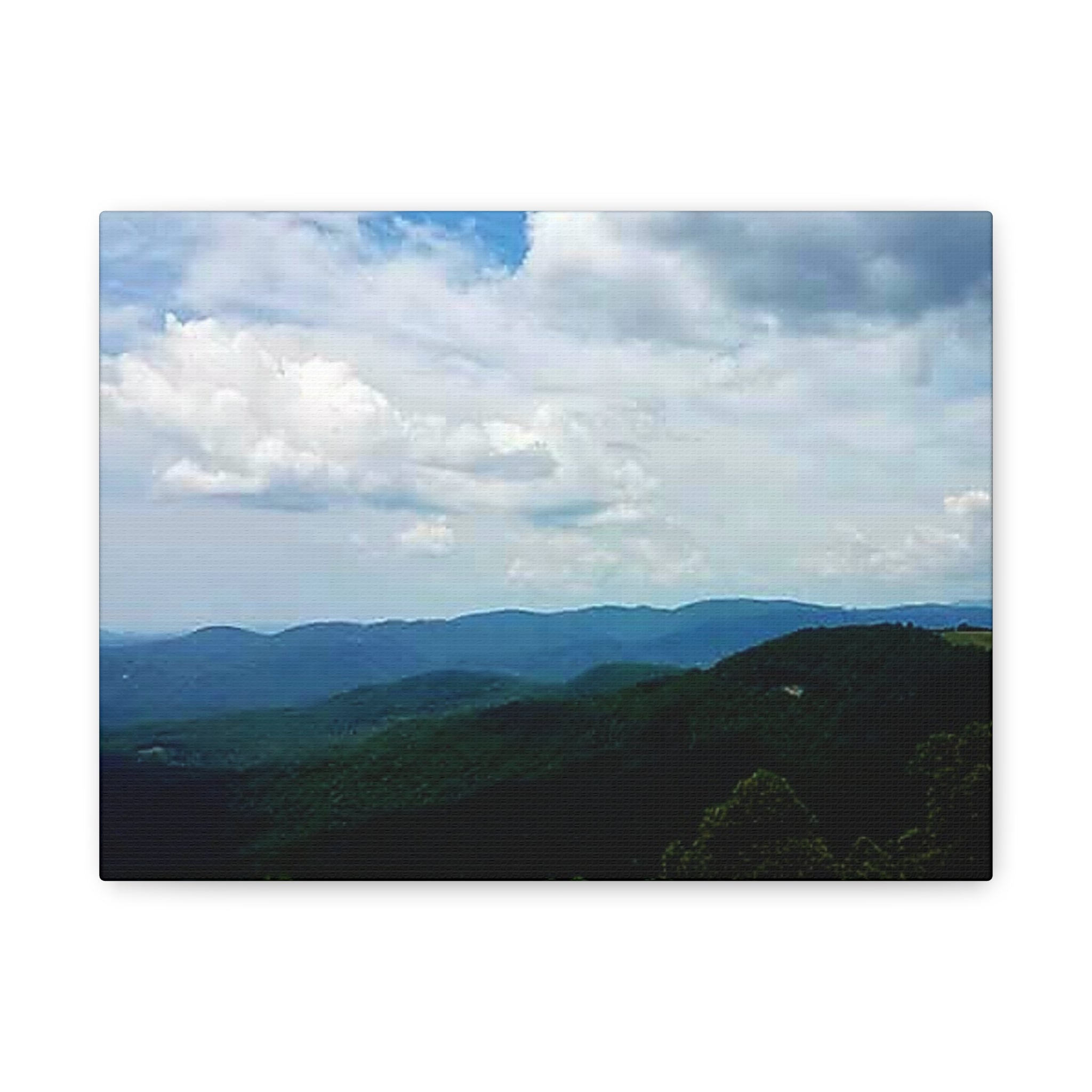 Blue Ridge Mountains Canvas Print — Matte Stretched Wall Art