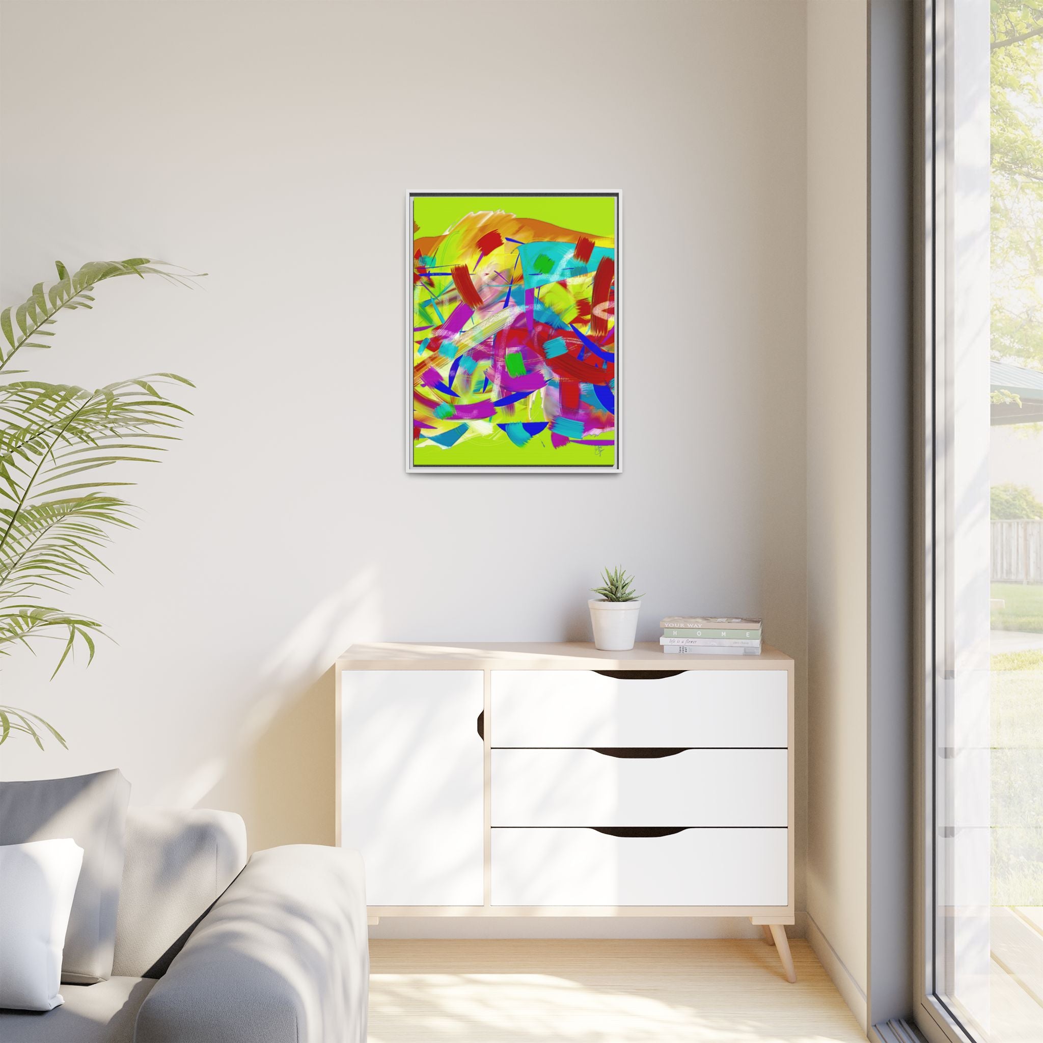 Matte Canvas, Framed (Multi-color)