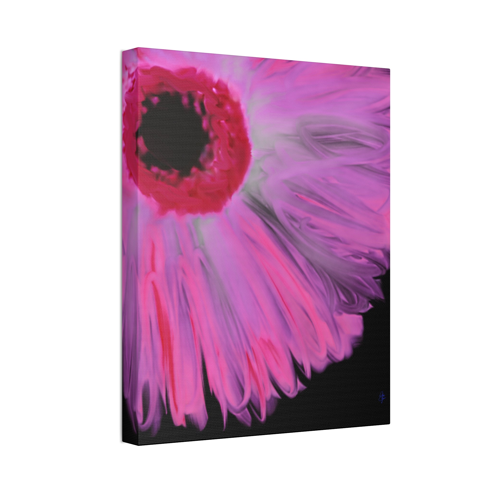 Pink Gerbera Canvas Wall Art – Vibrant Floral Stretched Canvas (1.5" Depth)
