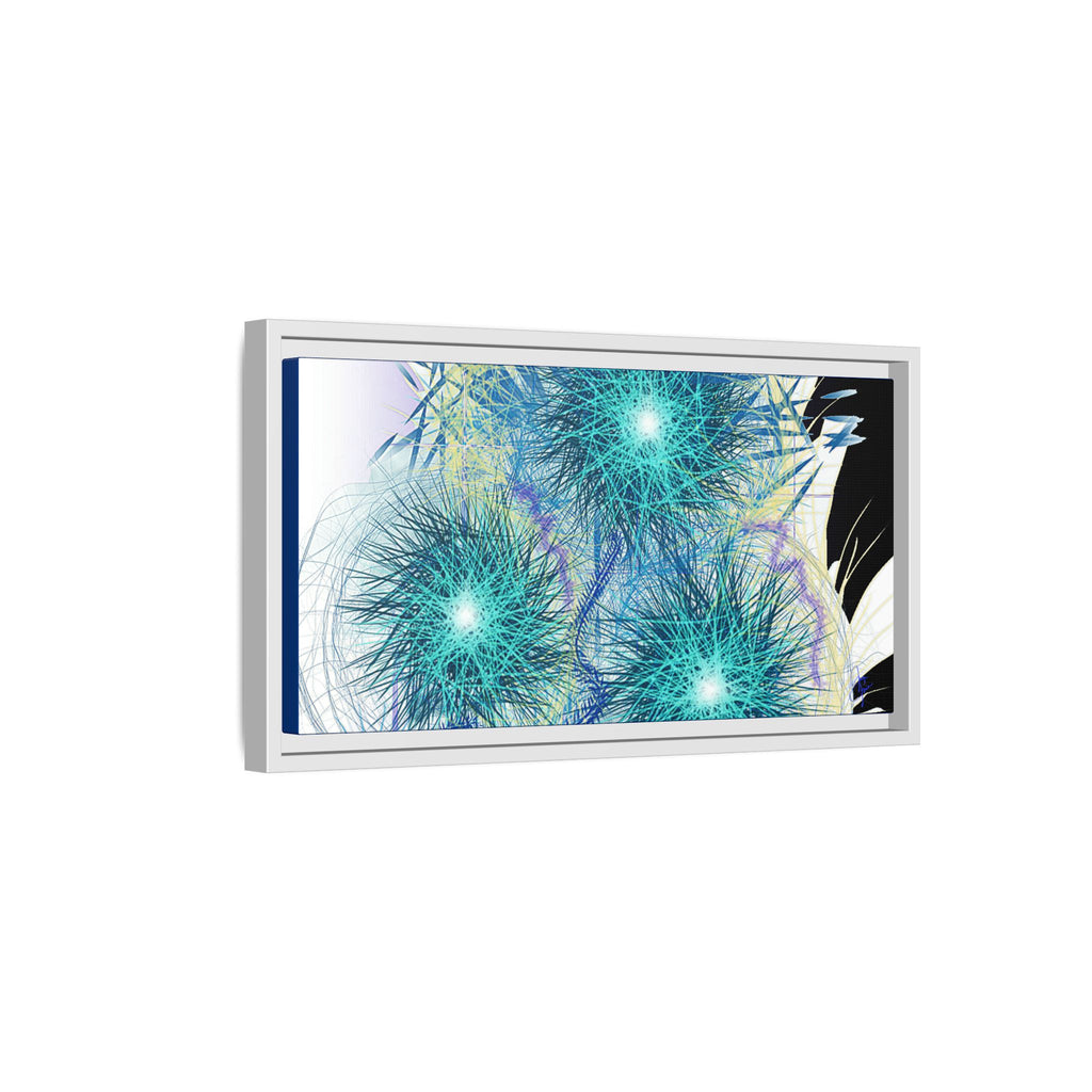 Dandelion Abstract Print Matte Canvas Framed Wall Art