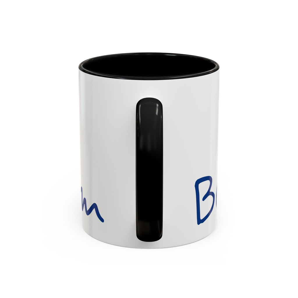 Beach Bum Coffee Mug — Colorful Retro Skull Design (11/15oz)