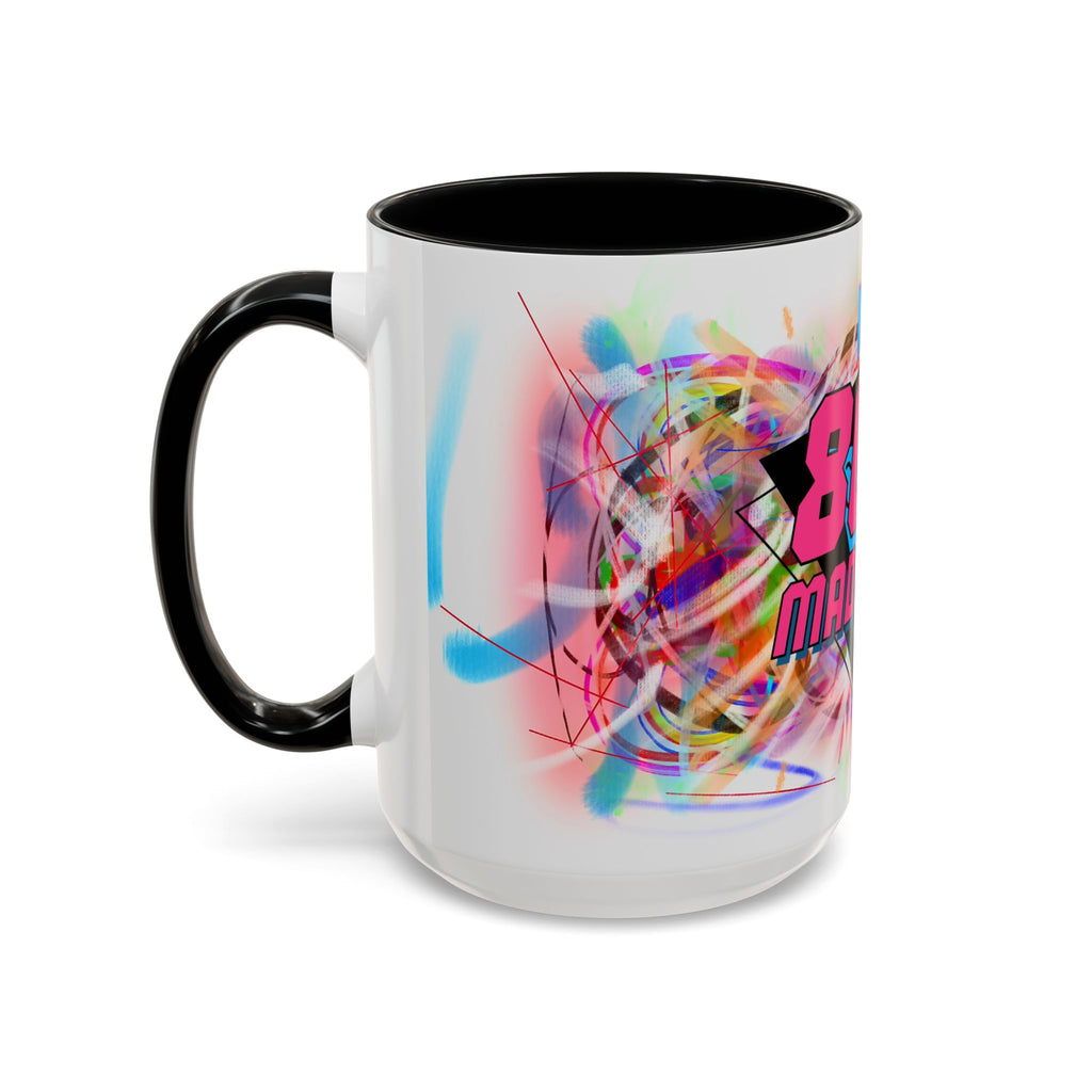 80's Made Me Retro Accent Coffee Mug — 11/15oz 80s Neon Vintage Gift