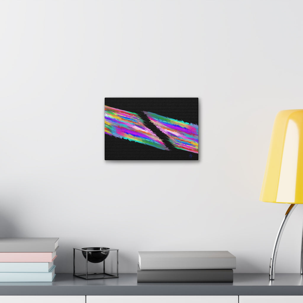 Abstract Rainbow Streak Canvas