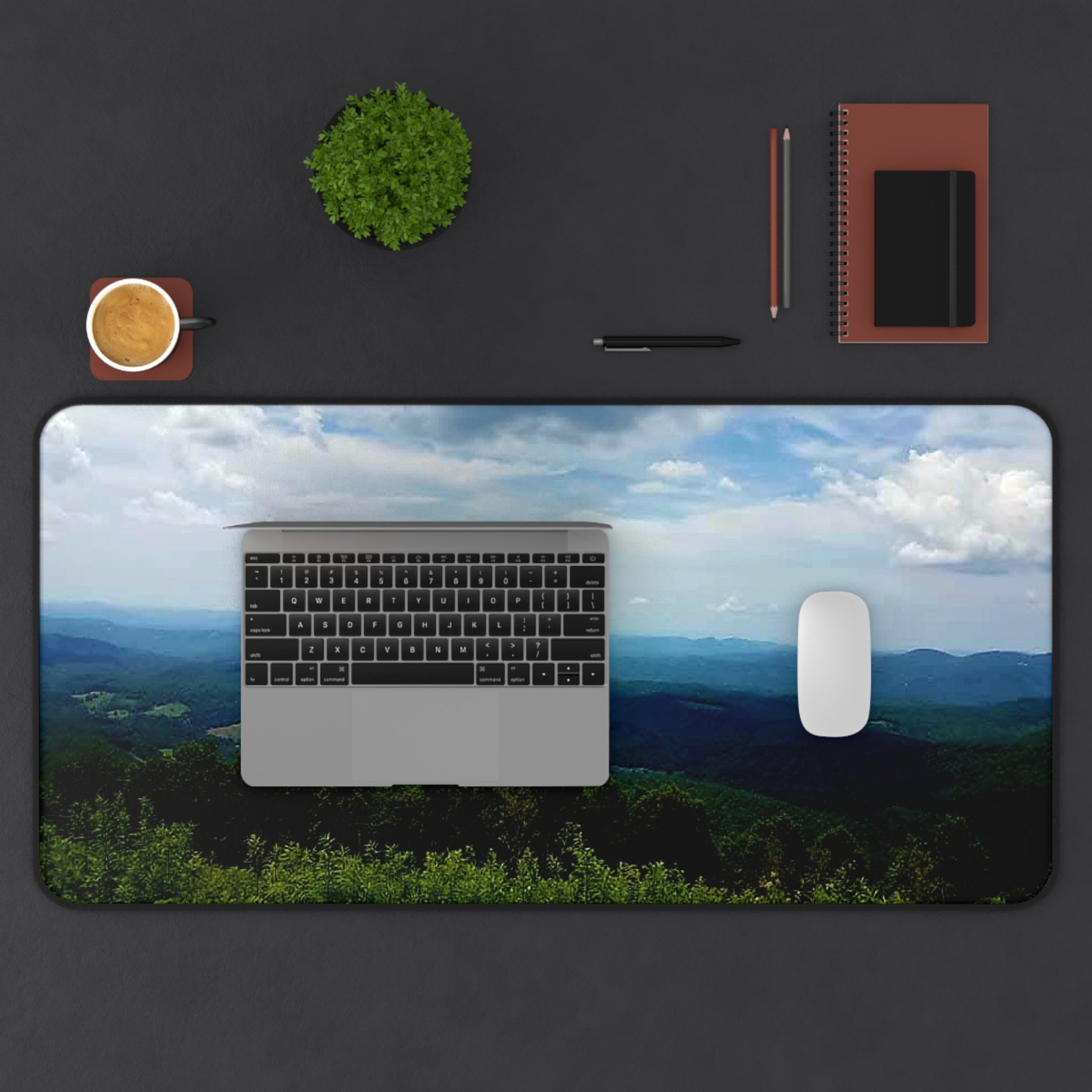 Mountain Vista Desk Mat — Scenic Blue Ridge Landscape Mouse Pad