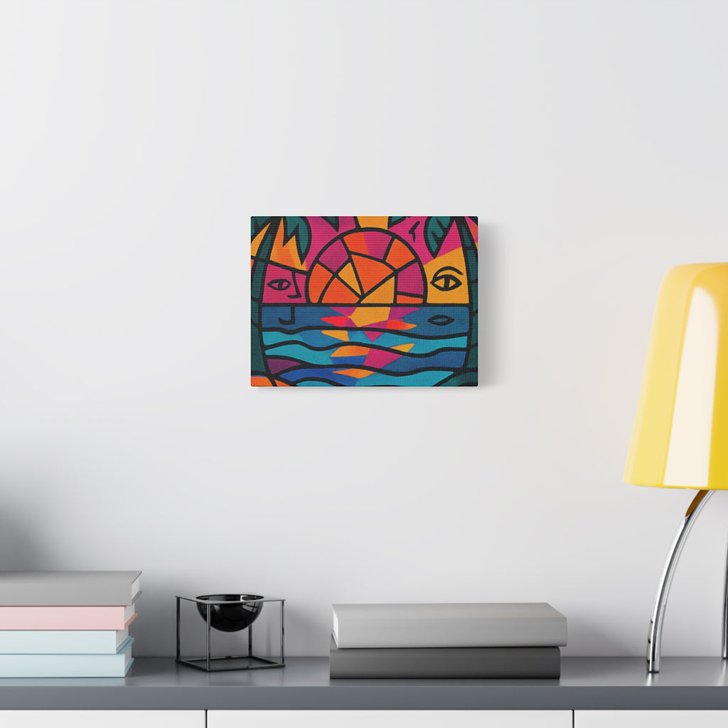 Canvas Print - Picasso Inspired Beach Scene