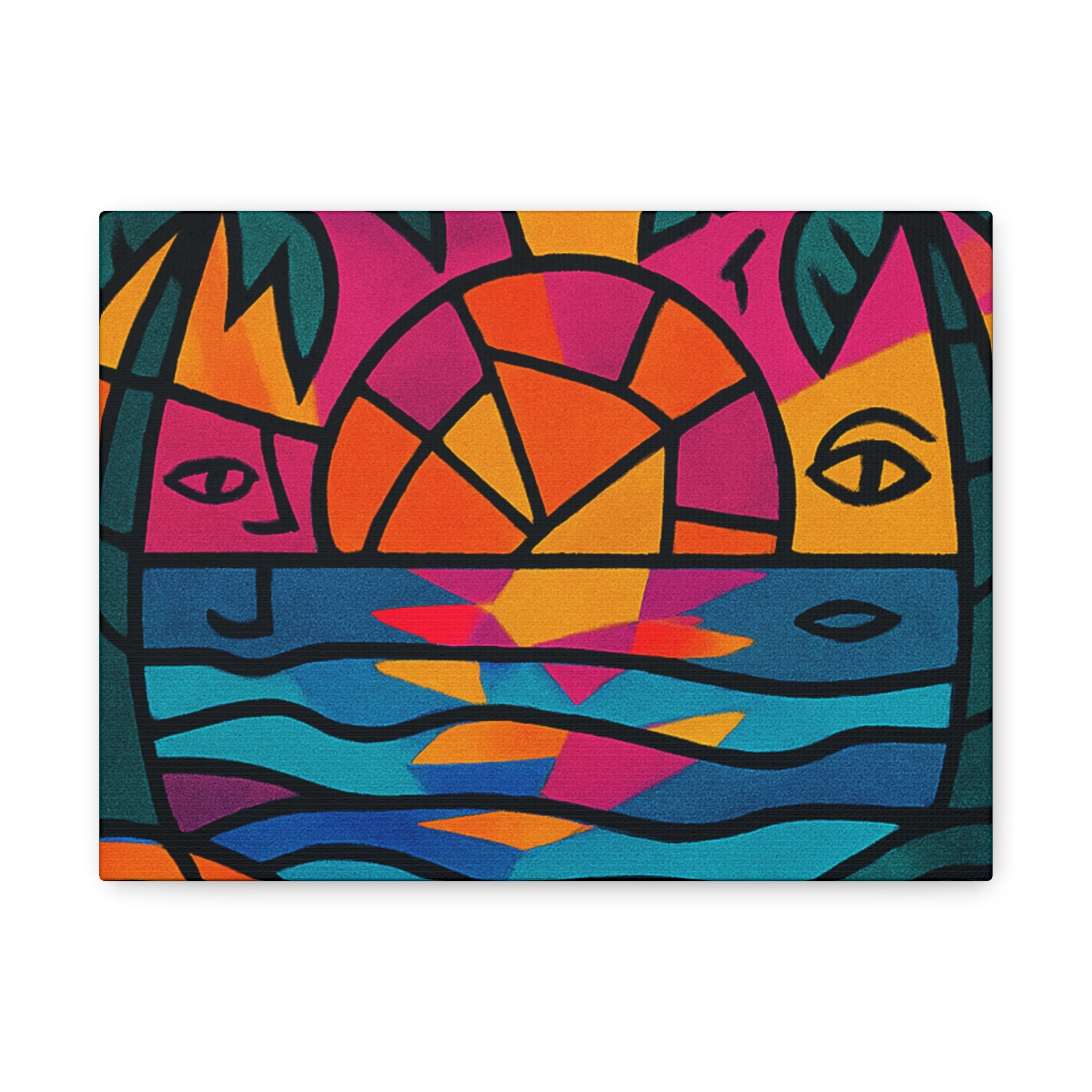 Canvas Print - Picasso Inspired Beach Scene